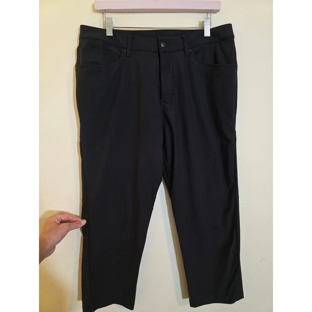 Lululemon ABC Trouser Slim‎ Fit Black Mens 34 LM5ADES 26